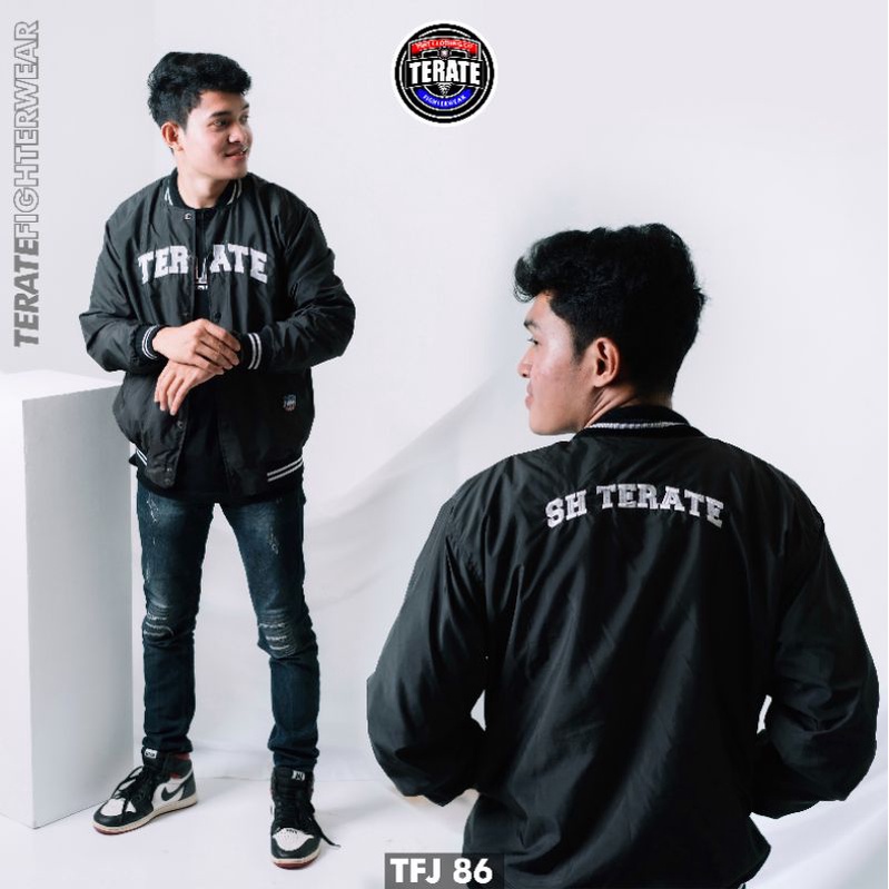 JAKET PSHT VARSITY PARASIT BORDIR JAKET SH TERATE DISTRO TERATE FIGHTERWEAR TFJ 86