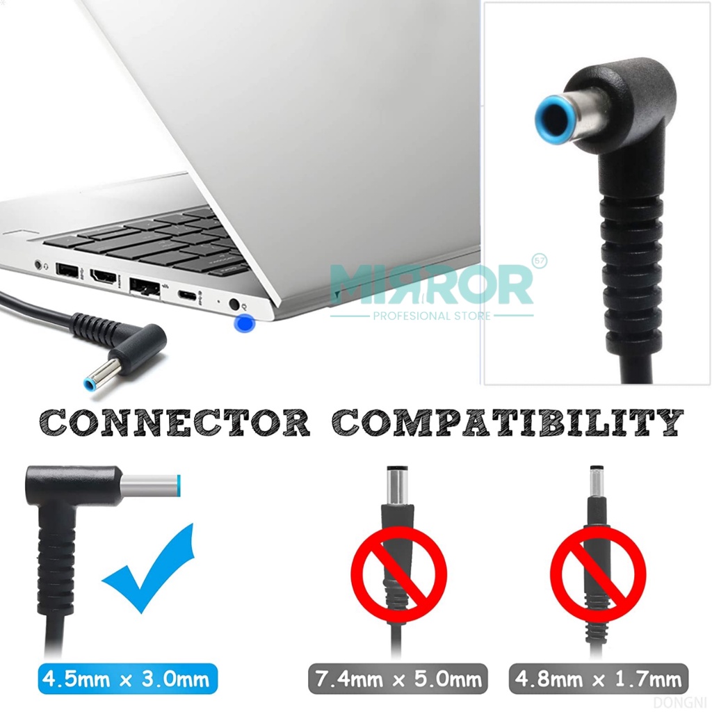 Adaptor Laptop HP Chromebook 14-Q031EF 14-Q032EF 14-Q010DX Charger HP 19.5V 3.33A 65W
