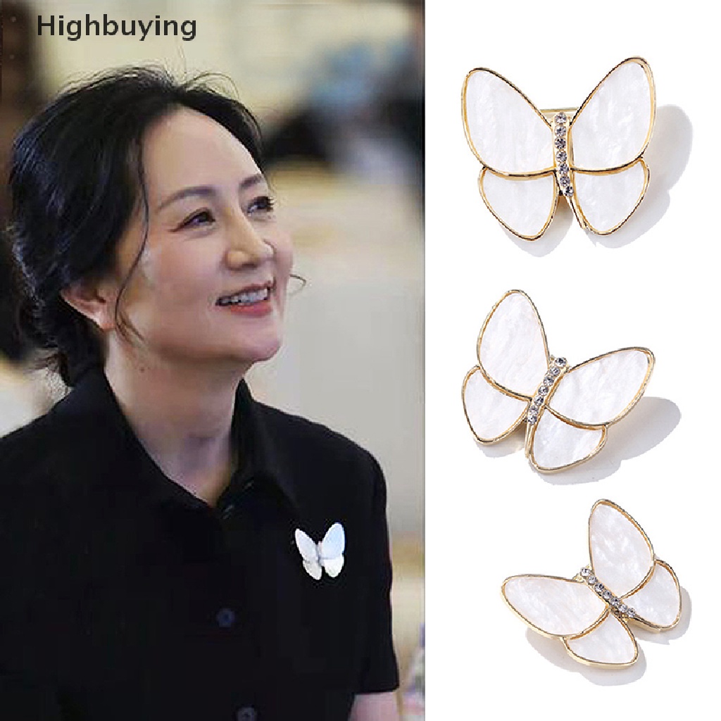 Hbid 1PC Pakaian Butterfly Pin Bros Pin Fashion Hadiah Untuk Wanita Gadis Pesta Perhiasan Glory