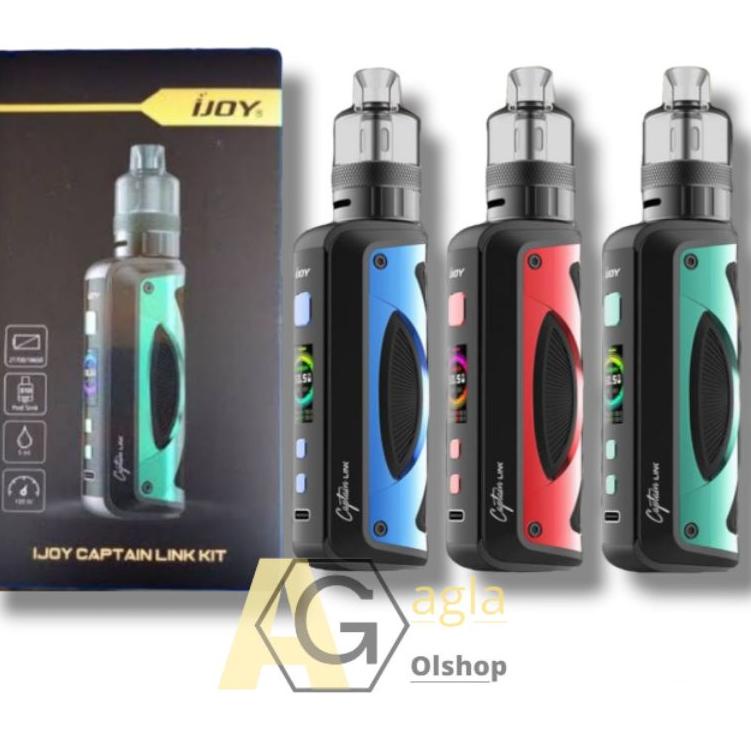 New elektronik kecil lainnya COD Model Keren.. TERBARU VAPOORR IJOY CAPTAIN 100W LINK KIT ORIGINAL SATU SET AMR Jaya22