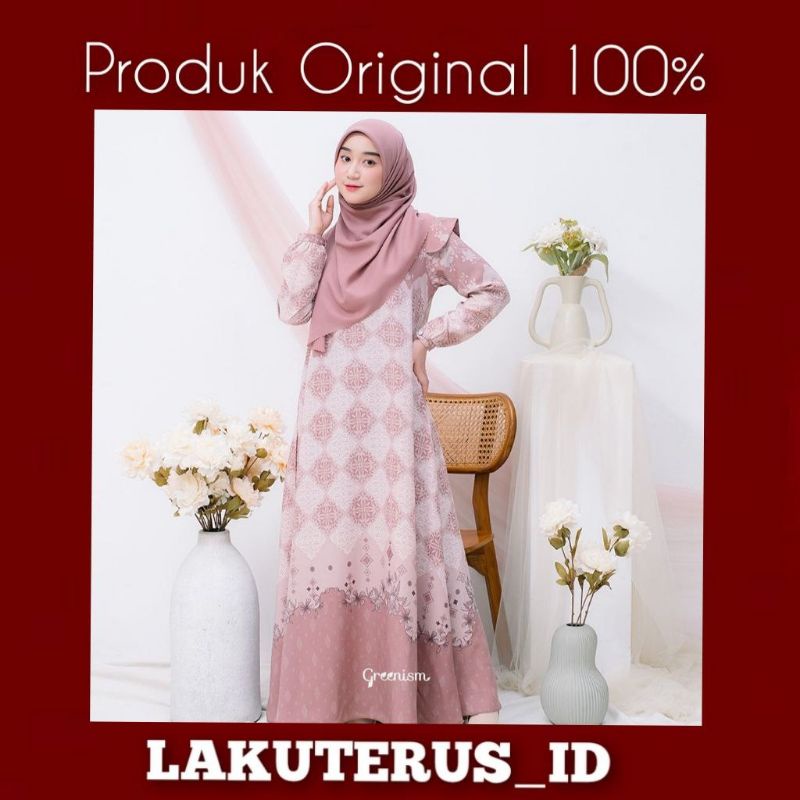LAKUTERUS_ID | AMELIA DRESS BY GRENISM GAMIS MOTIF PRINTING EXCLUSIVE