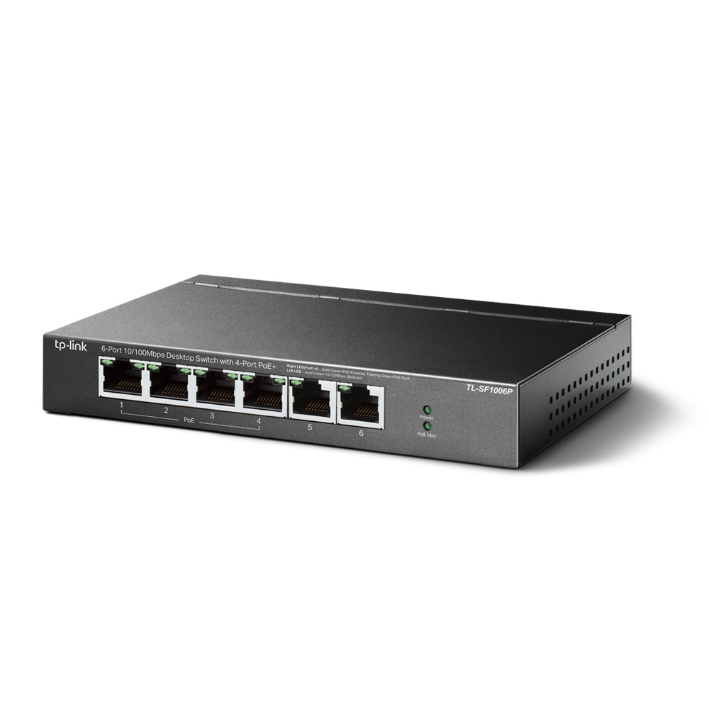 Tp-Link TL-SF1006P 6-Port 10/100Mbps Desktop Switch 4-Port PoE+