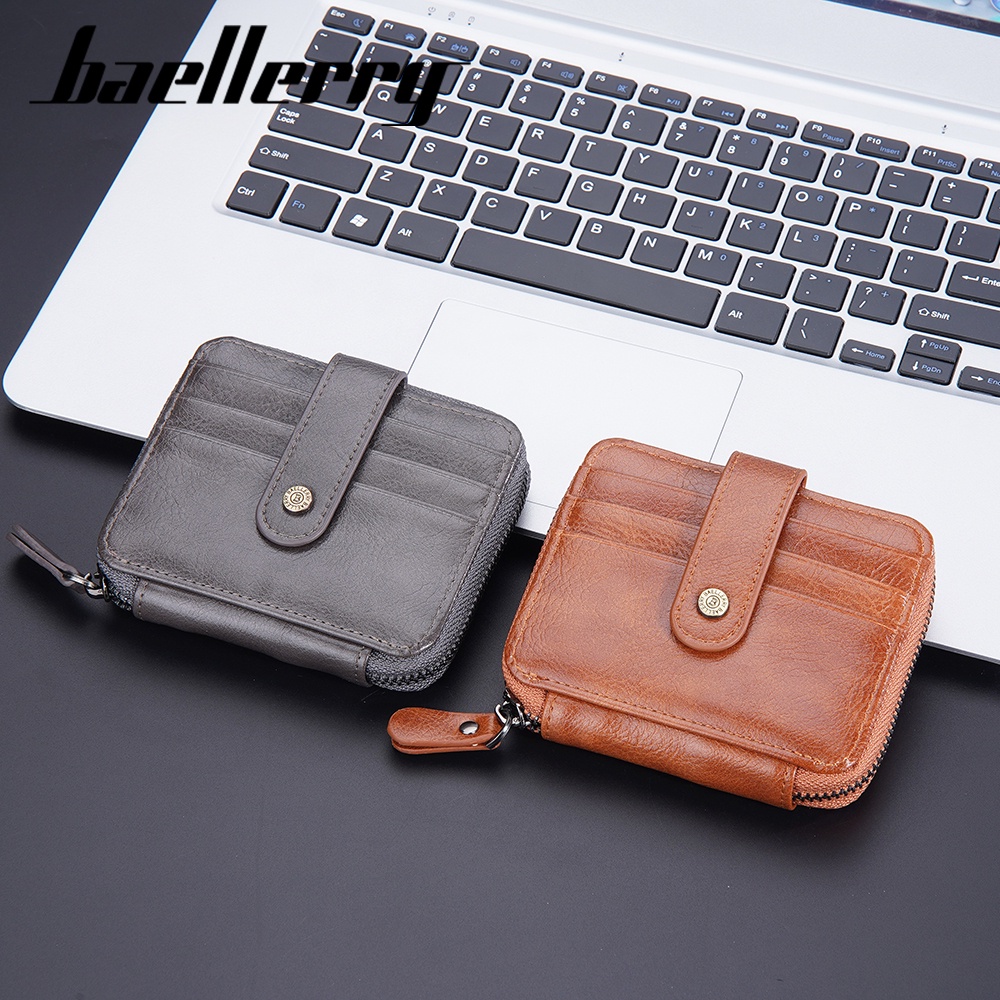 BAELLERRY D9322 Dompet Kartu Pria Bahan Kulit PU Leather Premium WATCHKITE WKOS