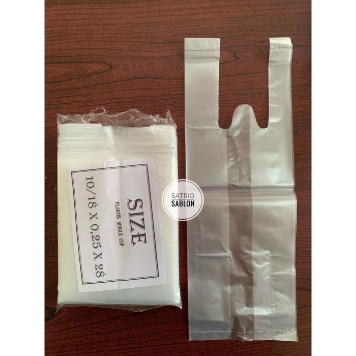 [KGLH] Kantong Plastik Take Away Single Cup / Kresek Plastik Take Away Single