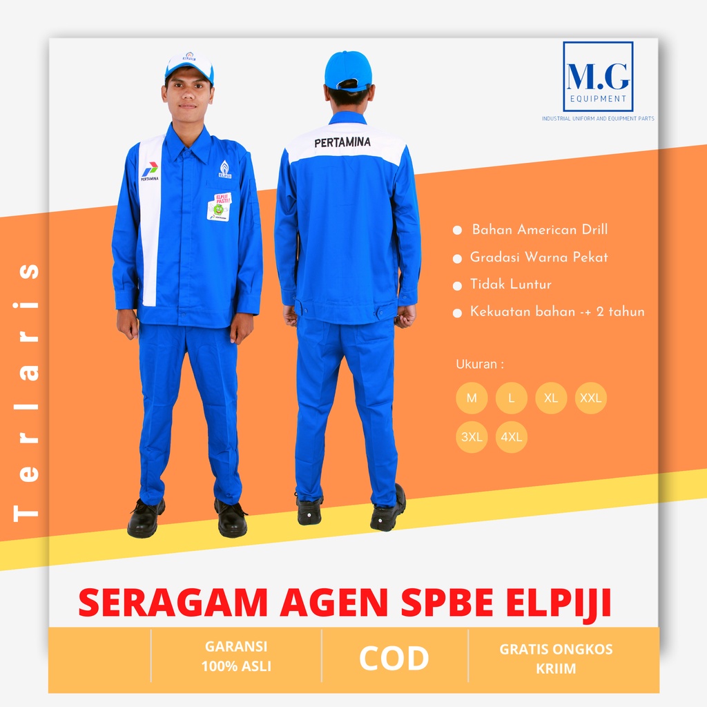 Seragam Spbu Agen Spbe Elpiji Lengan Panjang