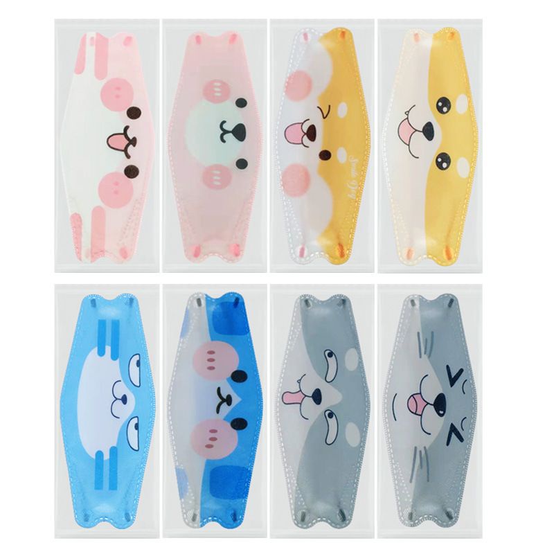 10PCS MASKER KF94 DEWASA MOTIF KEPALA BINATANG ANJING KUCING LUCU CORGI CAT DOG LOVER GEMOY CUTE UNY
