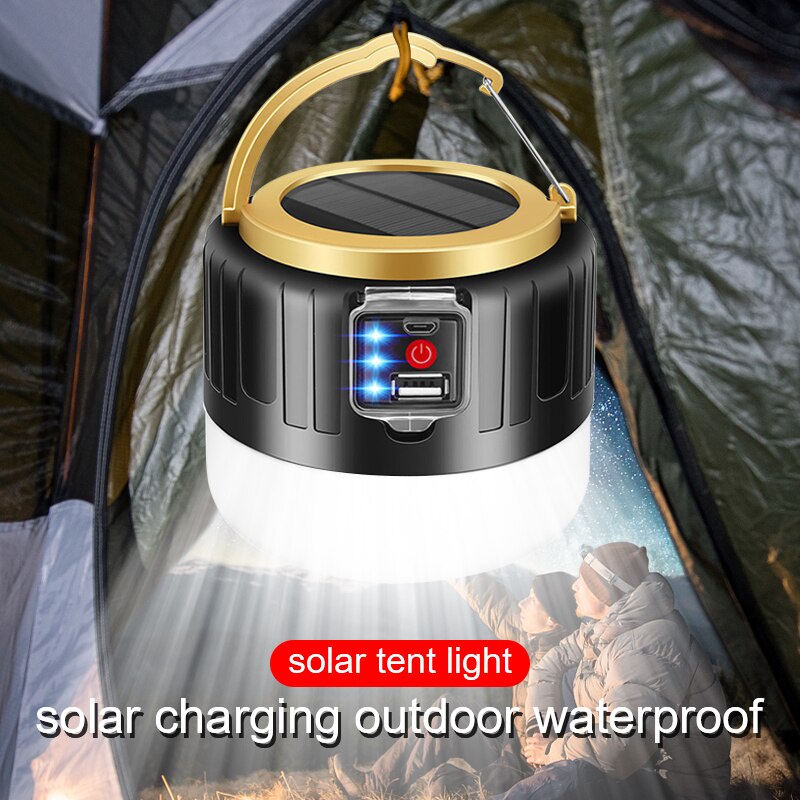 Lampu Lentera Emergency Camping Lampu Emergency Usb Lentera Lantern Solar Panel 280 W