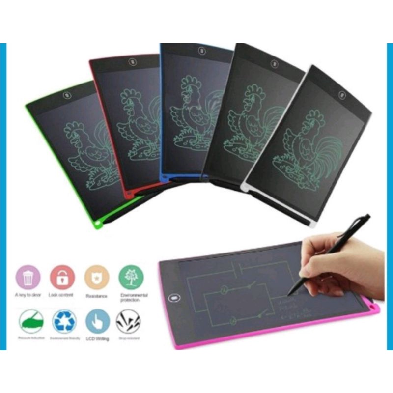 Papan Tulis ajaib LCD Tablet Drawing and writing 8,5 Inchii