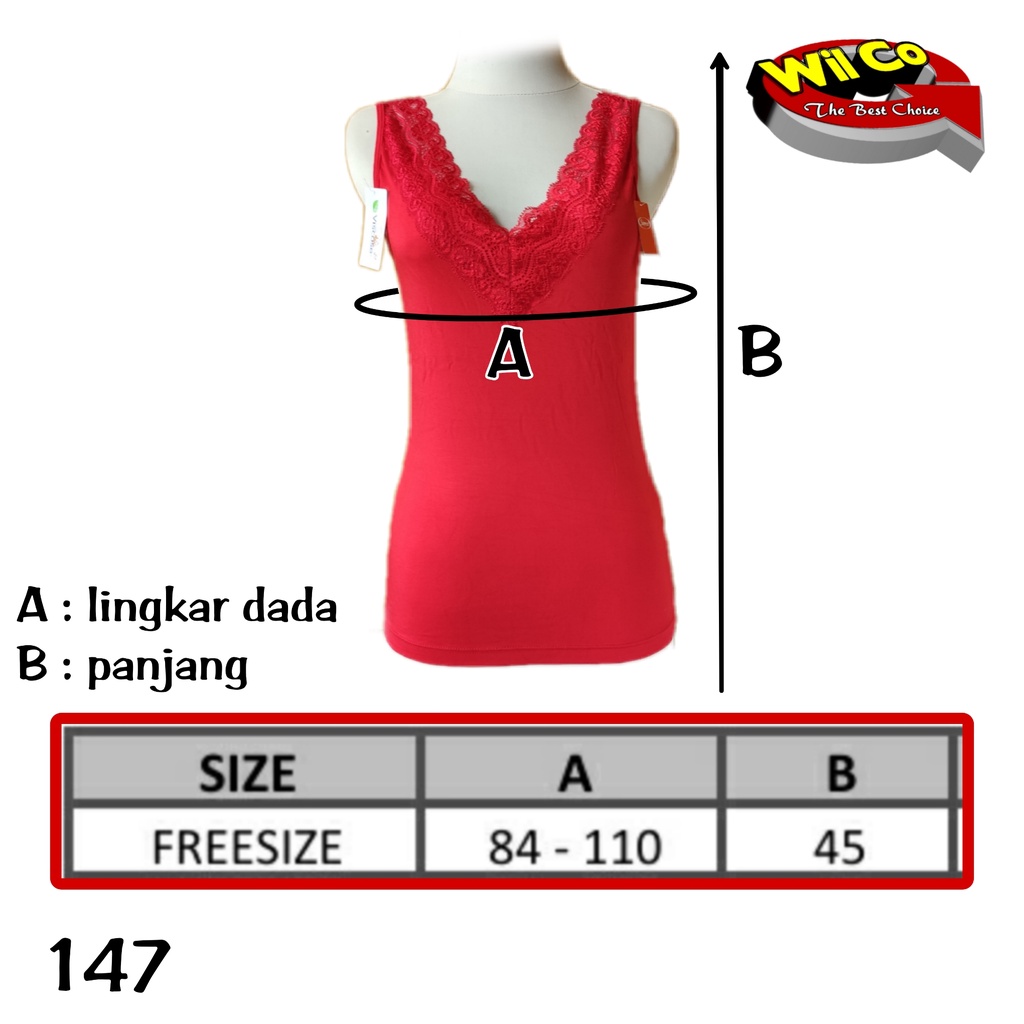 K147 - TANKTOP/KAMISOL ATASAN PAKAIAN DALAM WANITA SOREX FREE SIZE TALI LEBAR