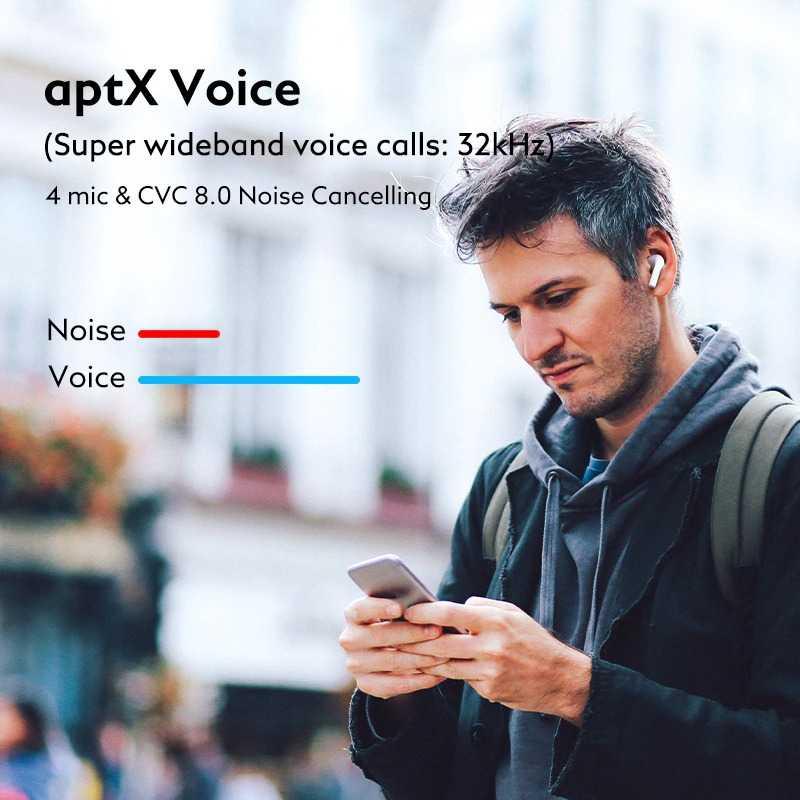 QCY Headset TWS Bluetooth Earphone Wireless Noise Reduction HiFi - T18 TERMURAH, ORIGINAL 