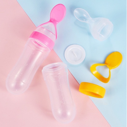 Botol Dot Silicone sendok makan bayi