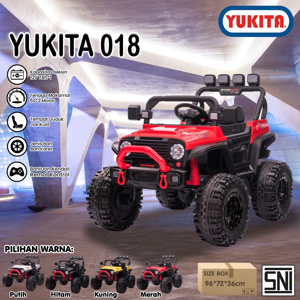 MAINAN ANAK MOBIL AKI YUKITA 018 - Merah