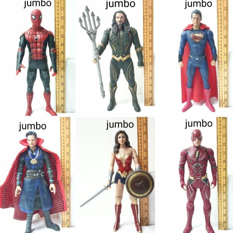 [KODE PRODUK 9RPQP8187] AVENGERS ACTION FIGURE SUPER HERO JUMBO SPIDERMAN SUPERMAN THOR HULK IRON MA