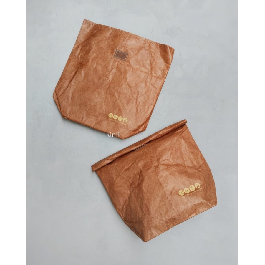 insulated tyvek brown paper lunch bag reusable