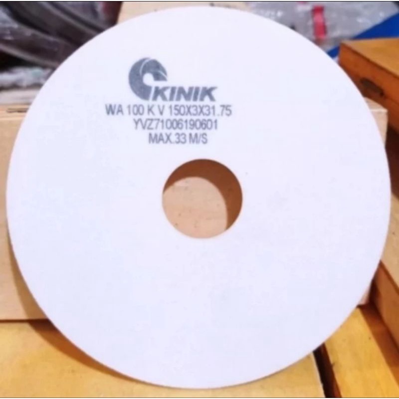 KINIK BATU GERINDA KINIK WHEEL WA100 SIZE 150X3X31.75 MERK KINIK
