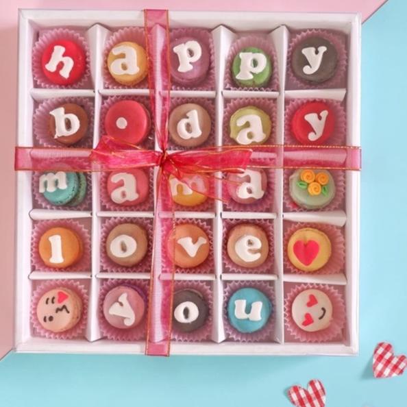 

♠ BABY MACARON GIFT 25PCS, HADIAH UNIK MACARON ▲