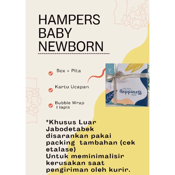 Hampers Bayi Kado Hadiah Bayi Newborn Selimut Handuk