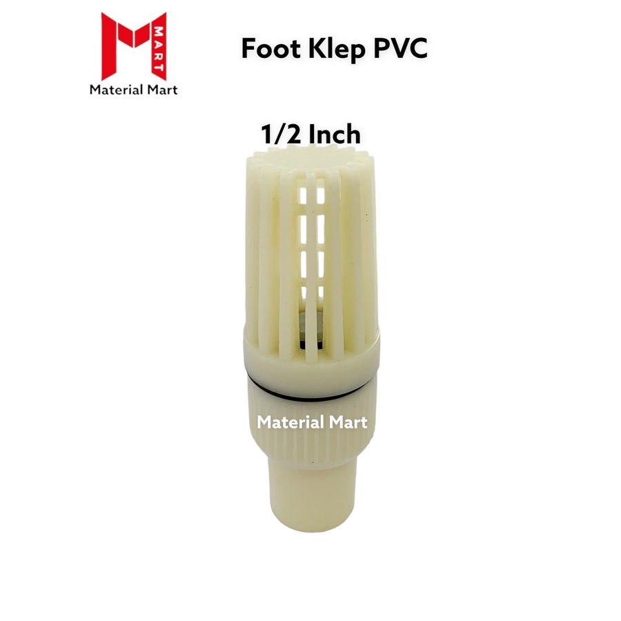 Foot Klep 3/4 Inch PVC Jumbo | Foot Valve 1/2&quot; Plastik | 3/4&quot; | 1/2 Inch | Material Mart