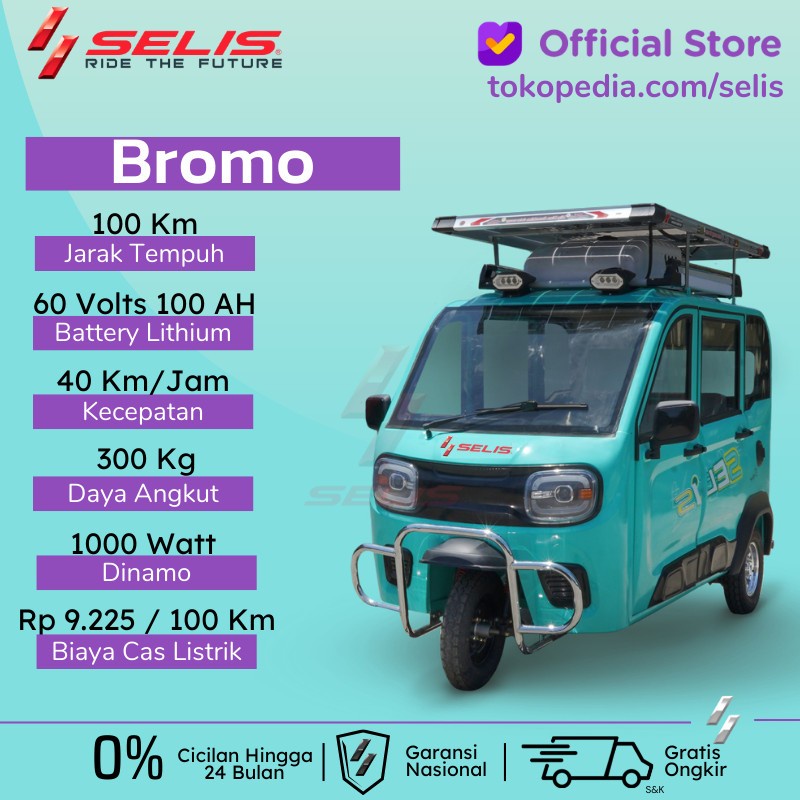 SELIS - Bajai Sepeda Motor listrik tipe Bromo Mobil listrik - Selis Kemayoran
