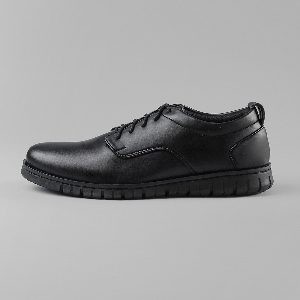AUSTIN FULL BLACK |ManNeedMe x ARF| Sepatu Pantofel Pria Formal / Kantor ORIGINAL