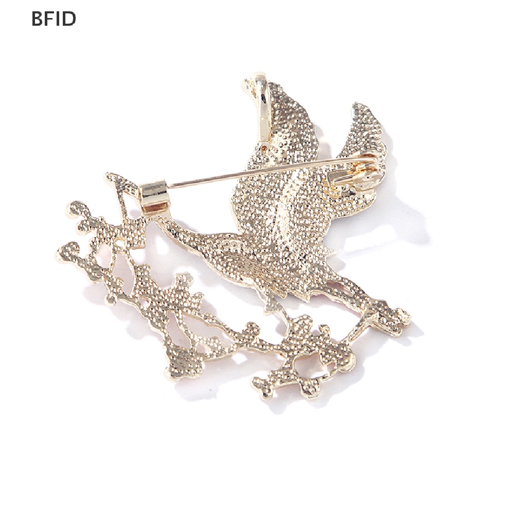 [BFID] Enamel Bunga Crane Bros Untuk Wanita Unisex Burung Hewan Pesta Bros Pin Hadiah [ID]