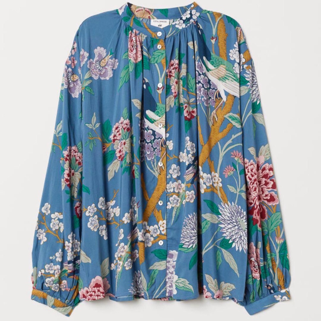 printed longsleeeved blouse IMPT
