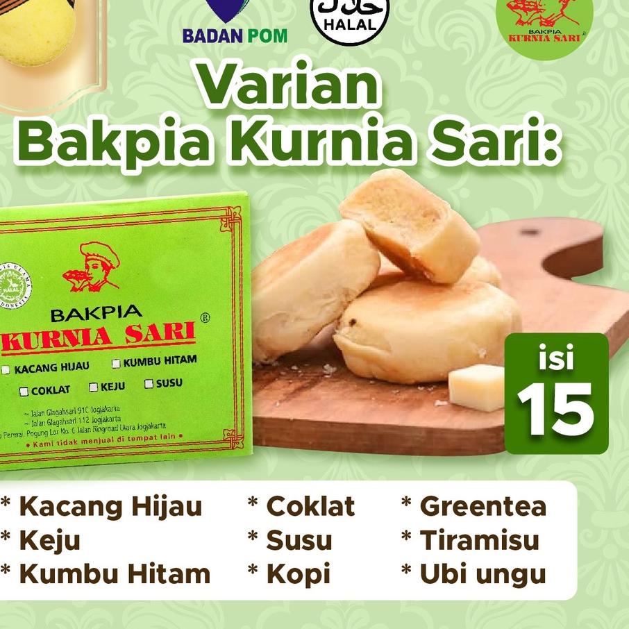 

New | KJ5|BAKPIA KURNIA SARI isi 15 OLEH OLEH JOGJA