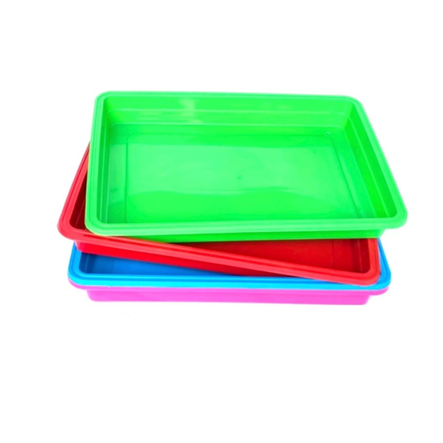 Nampan Segi Plastik Jumbo Baki Plastik Tempat Penyimpanan Serbaguna Nampan Plastik Jumbo Warna Nampa