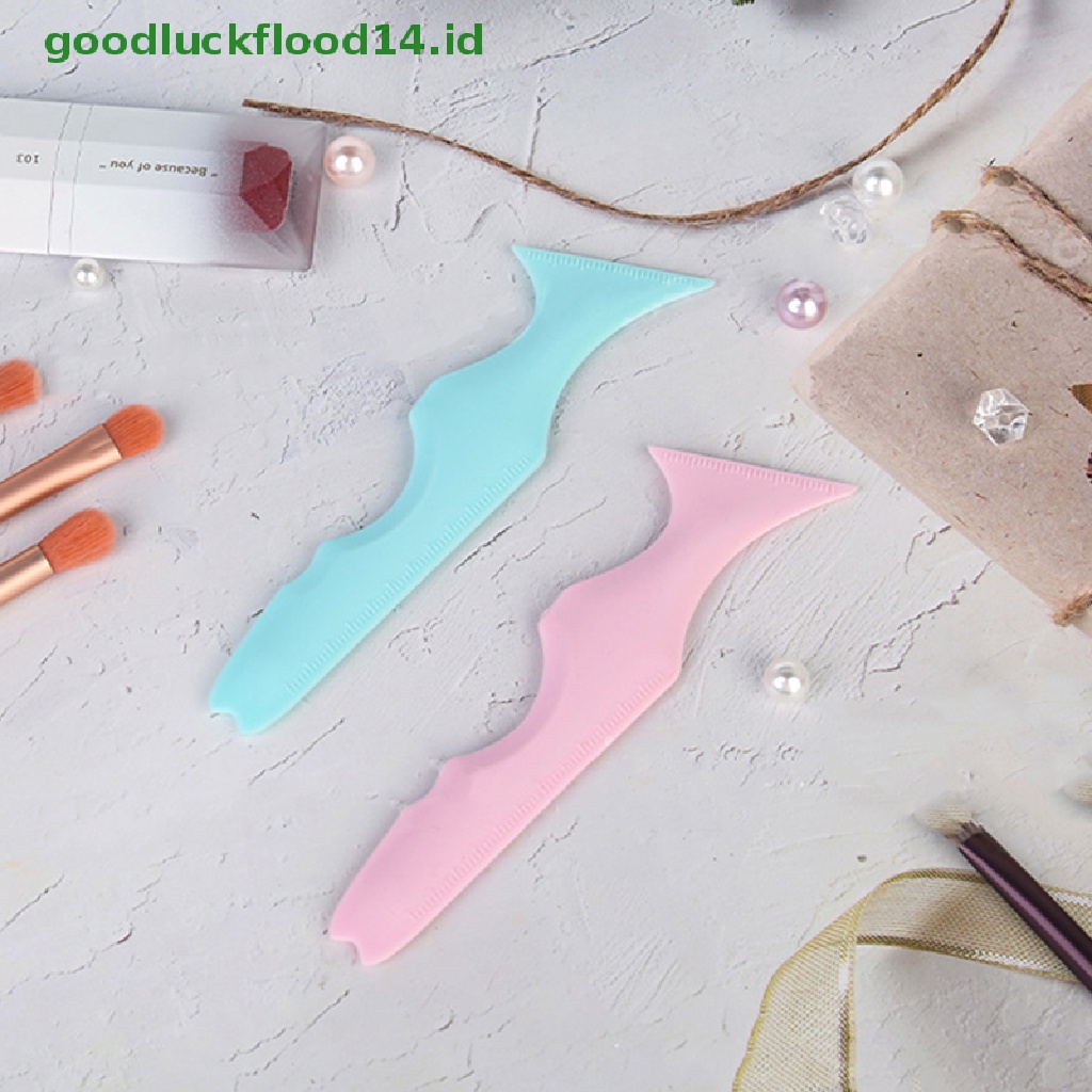 [GOOGFOUR] Resusable Silicone Eyeliner Ruler Tool Alat Bantu Makeup Multifungsi [TOP]