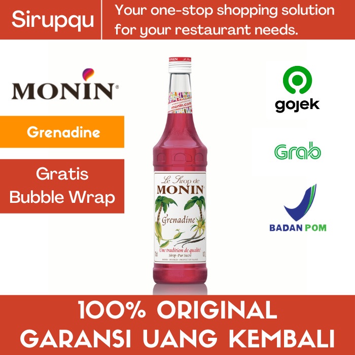 

MONIN GRENADINE SYRUP 70 CL 700 ML