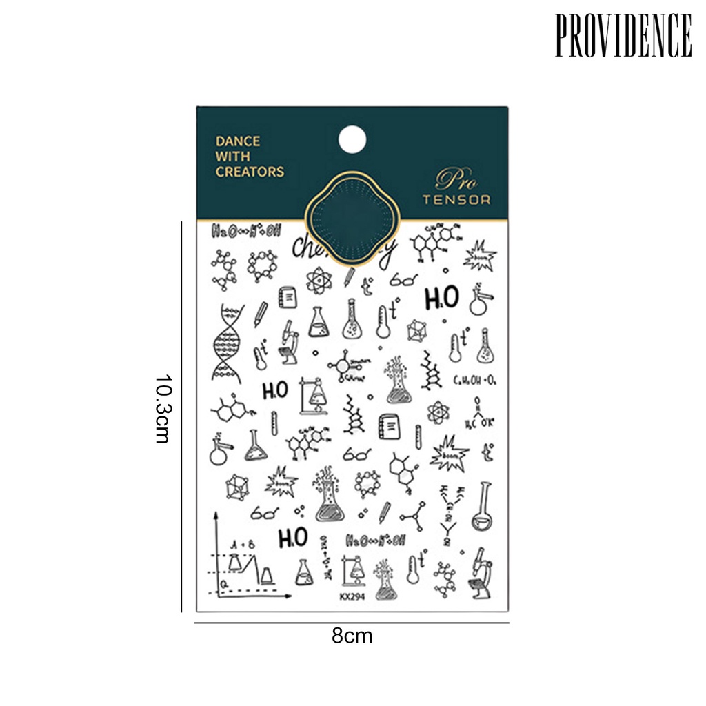 Providence 1lembar Wanita Patch Kuku Tipis Tiga Dimensi Dilepas Wearable Great Stickiness Nails DIY Penutup Penuh Kimia Gaya Stiker Kuku Aksesoris Kuku