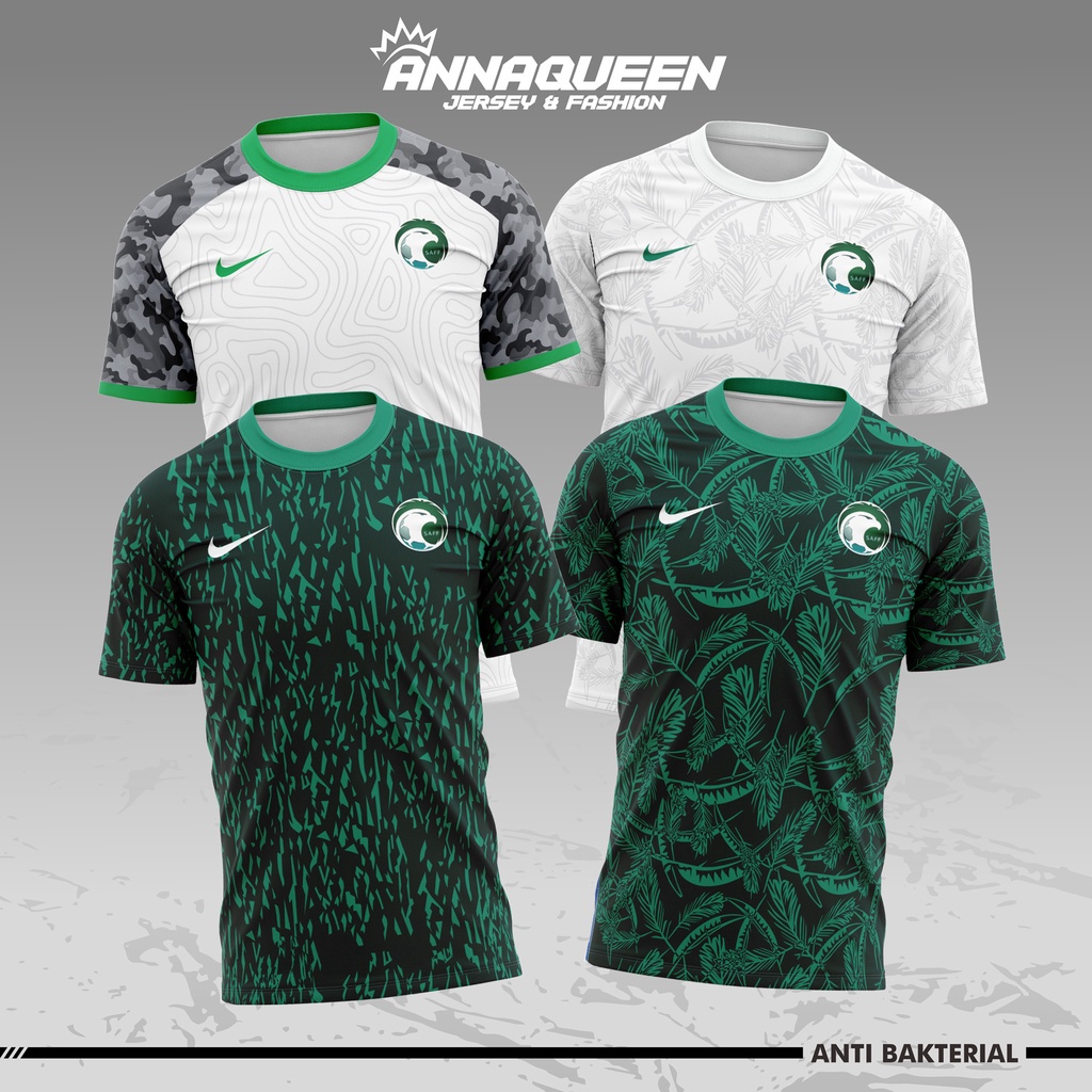 JERSEY BAJU KAOS TIMNAS SAUDI ARABIA / FIFA WORLD CUP QARAT 2022 - 2023 / KAOS TIMANS ARAB / BAJU TI