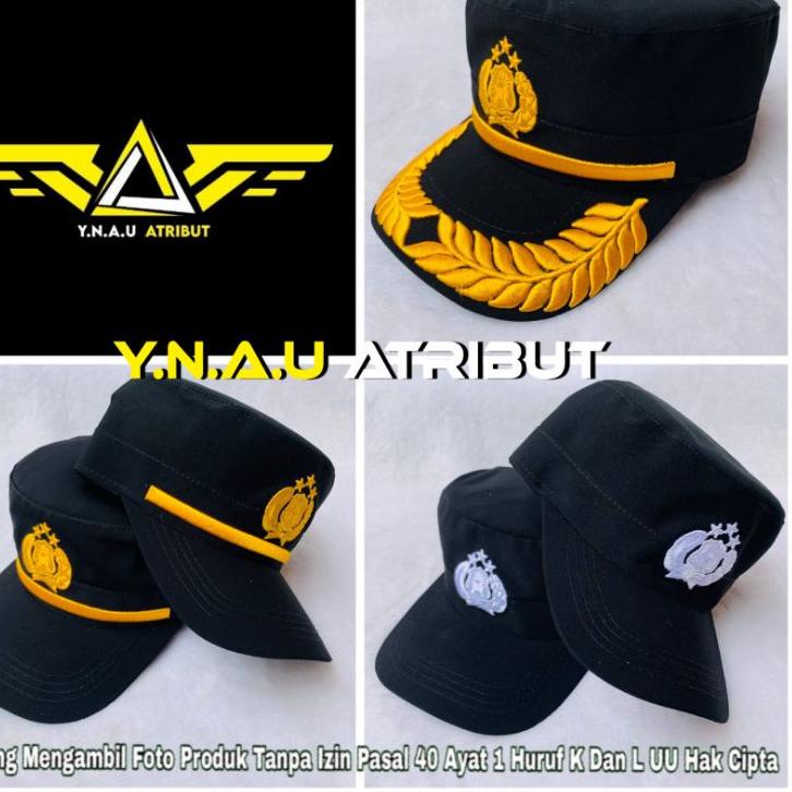 *Terbaik* Field Cap / Pilkep / Topi Komando Bintara/Pama/Pamen Polri