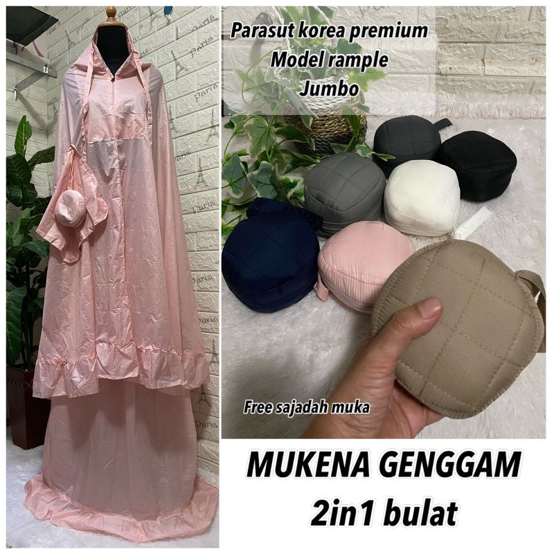 Mukena parasut korea