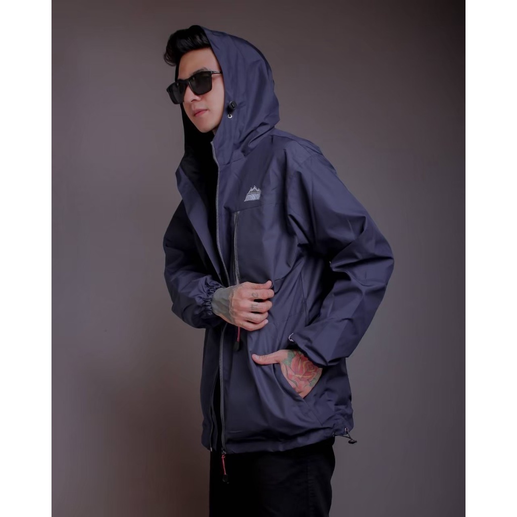 The Bojiel - Jaket Bojiel Pria Jaket Parasut Jaket Outdoor Jaket Distro Navy