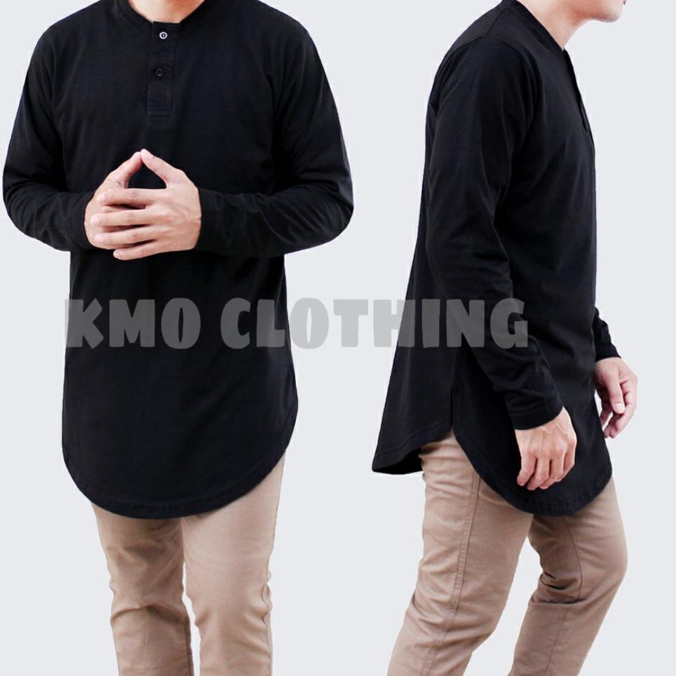 CBL.20Ja23ᵀ ‣ GPB KAOS KURTA PRIA LENGAN PANJANG / BAJU KOKO KURTA PRIA LENGAN PANJANG / Kaos Longli