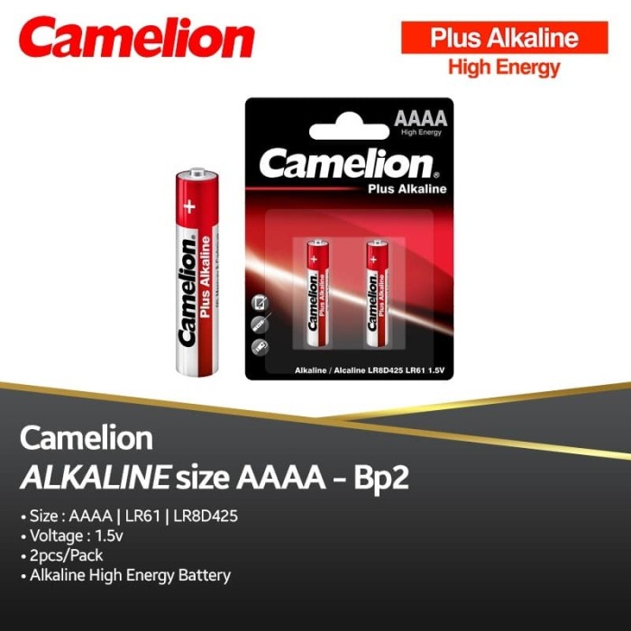 CAMELION BATERAI ALKALINE AAAA BP2 - LR61 - A4 BATERAI SIZE AAAA