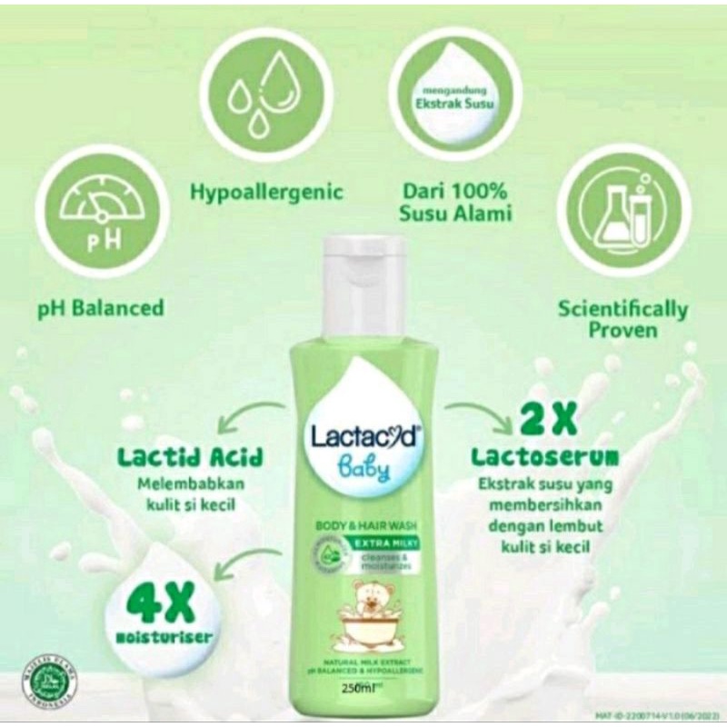 Lactacyd Baby Liquid Soap Gentle Care | Milk Ekstra 60ml 150ml 250ml 500ml