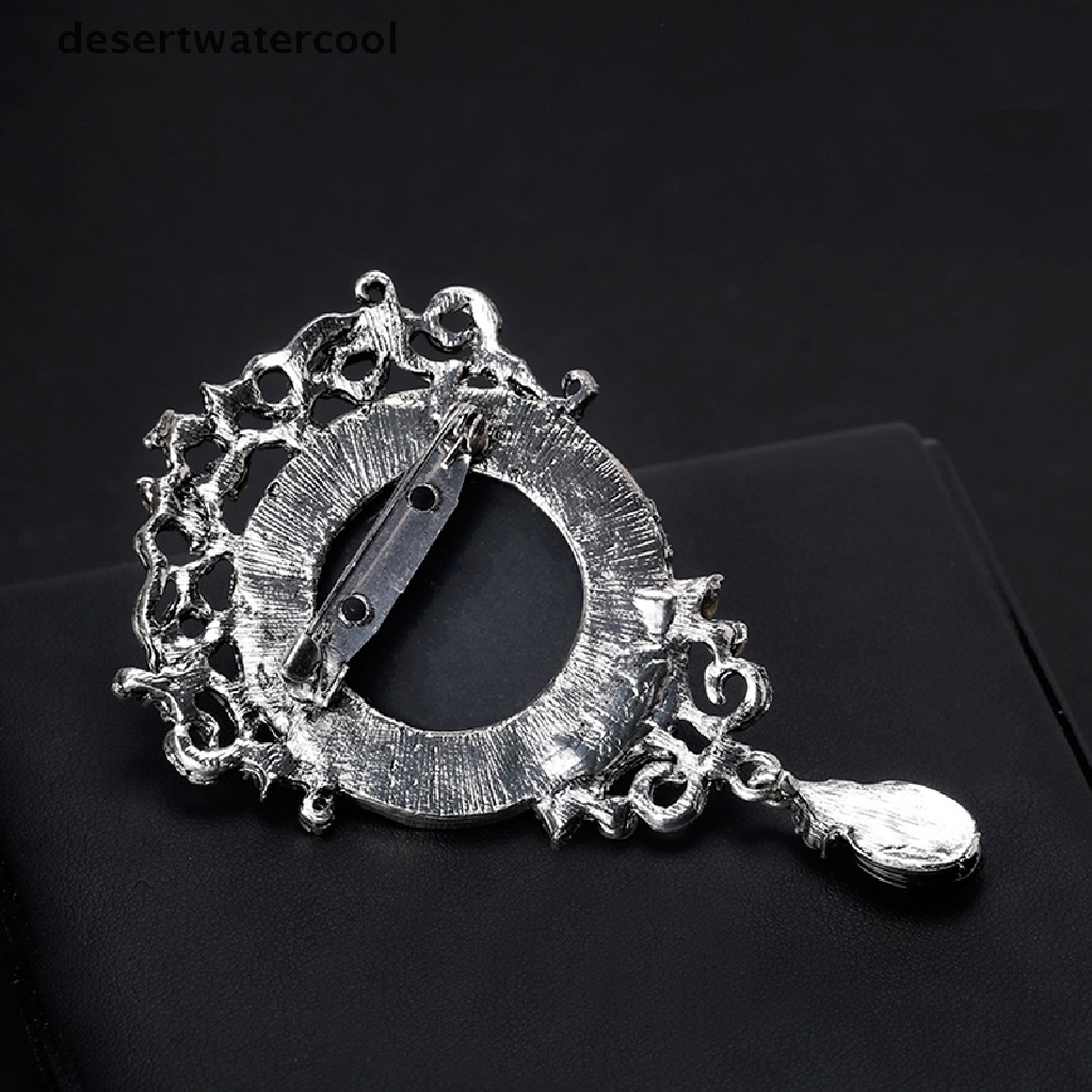 Deid 1 Pcs Cameo Baru Victoria Gaya Kristal Pesta Pernikahan Wanita Liontin Bros Pin Martijn