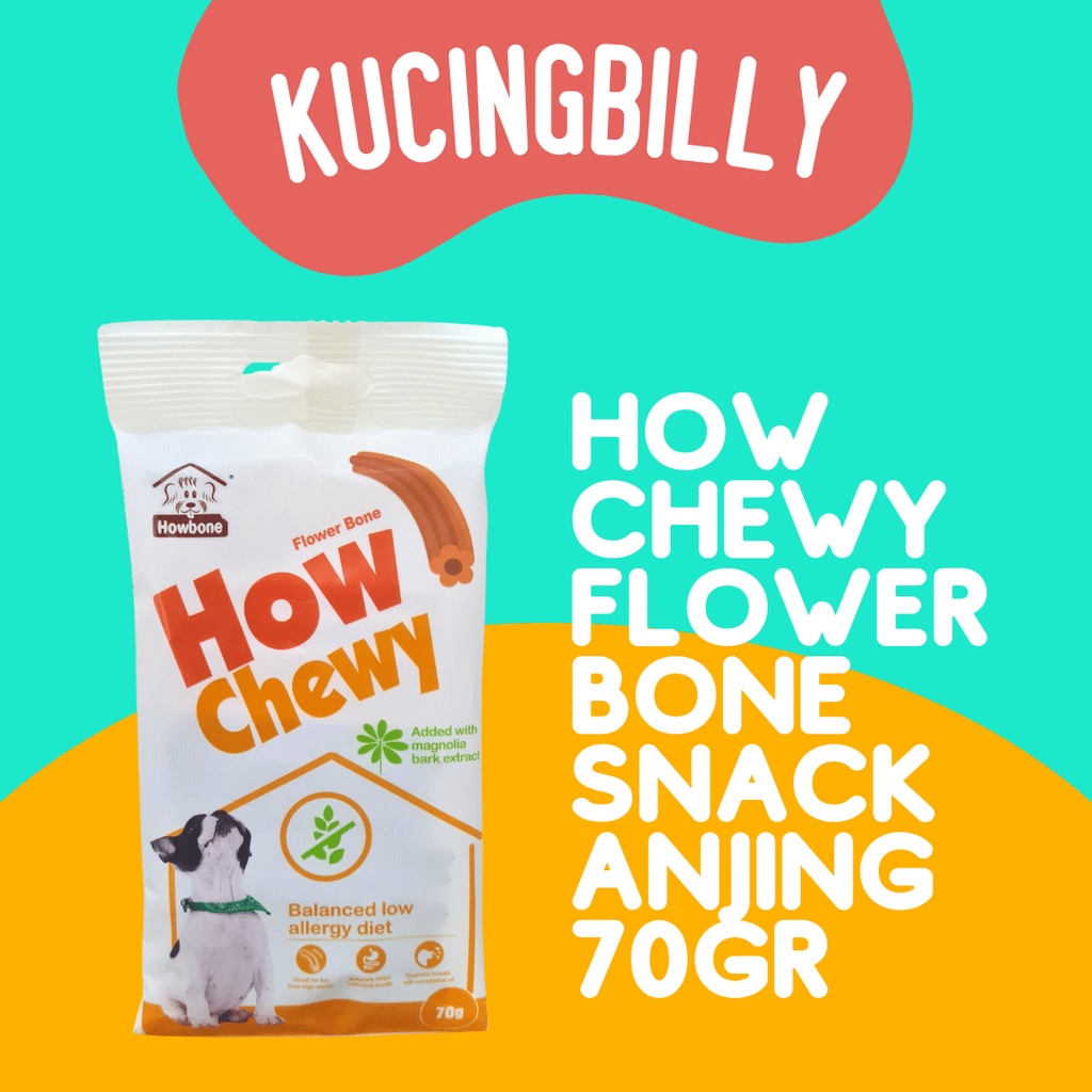 HOW CHEWY Snack anjing 70gr