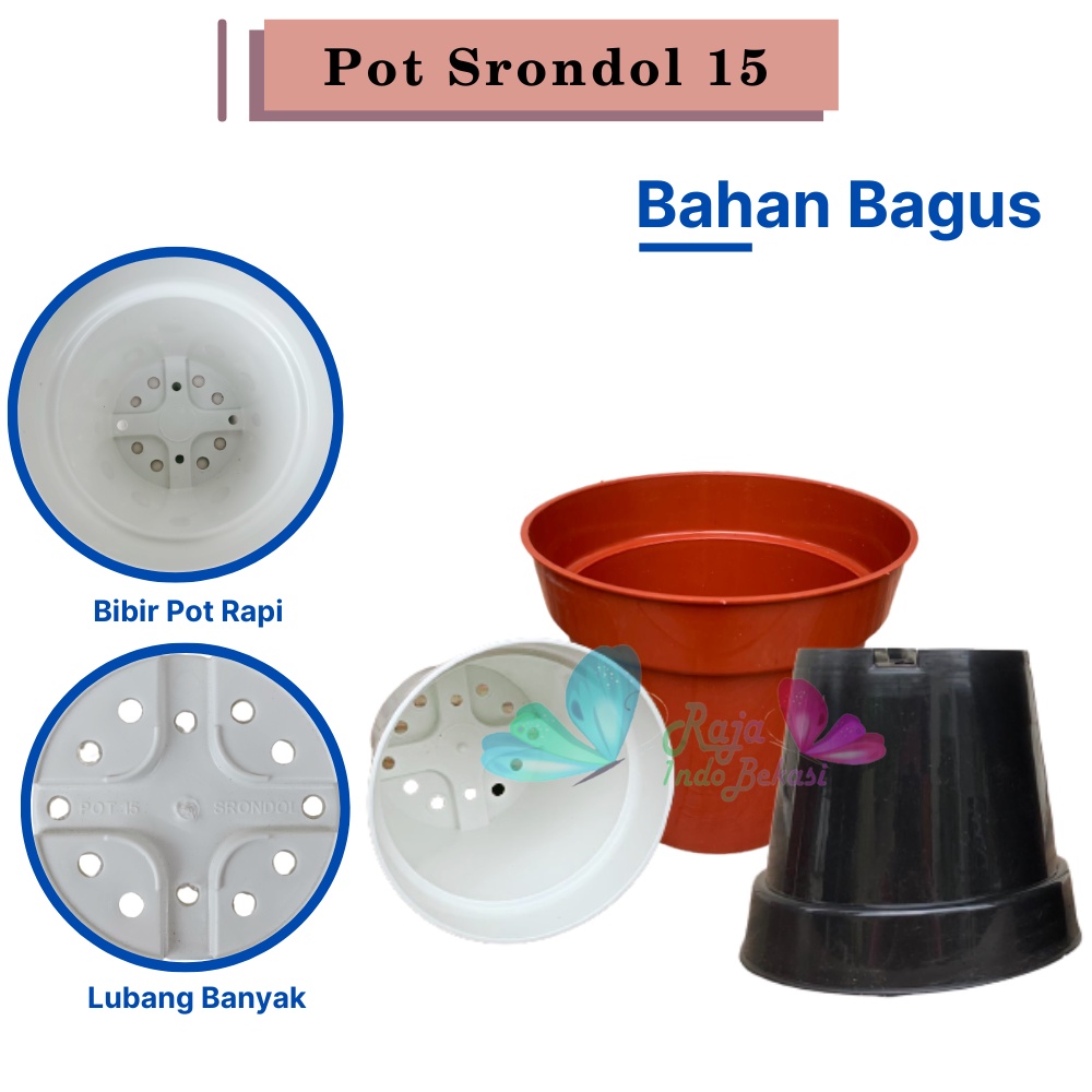 Rajaindobekasi Pot Tinggi Srondol 15 Putih Hitam Merah BataTerracota Terracotta Merah Coklat - Pot Tinggi Usa Eiffel Effiel 18 20 25 Lusinan Pot Tinggi Tirus 15 30 35 40 50 Cm Pot Bunga Plastik Lusinan Pot Tanaman Pot Bibit Besar Mini Kecil Pot Srondol