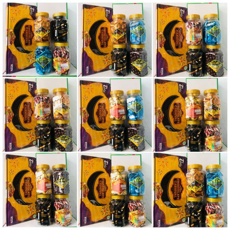 [DUS] Tobelo Coklat Carnival - Cokelat Tobelo Bingkisan Lebaran - Hampers Ramadhan Coklat Almond Kurma Goldenball Balimango