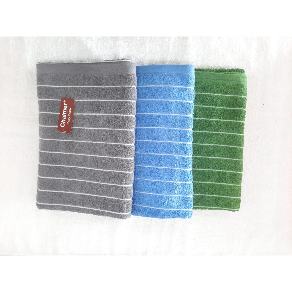 Handuk Mandi Dewasa Chalmer 70x135 motif stripe / handuk mandi dewasa