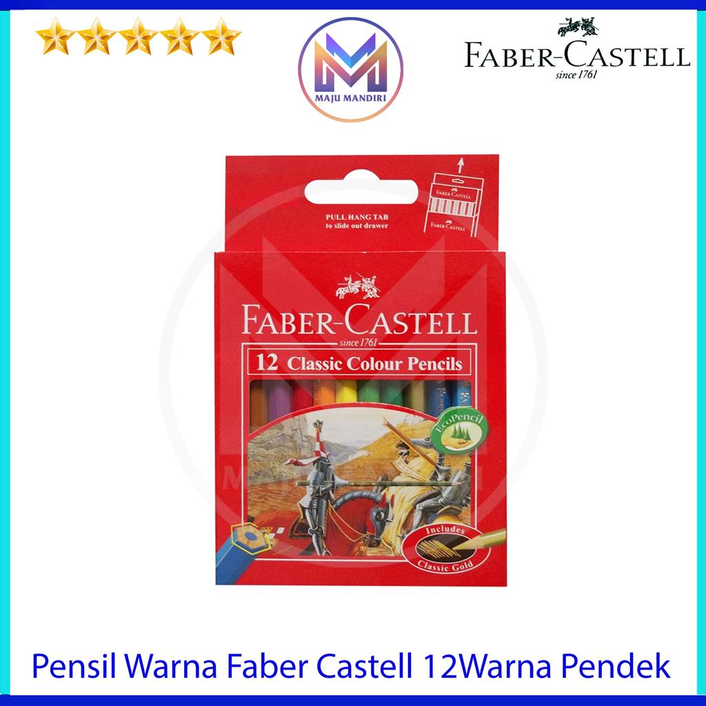 

Pensil Warna Faber Castell 12 Warna Pendek / Colour Pencil Faber