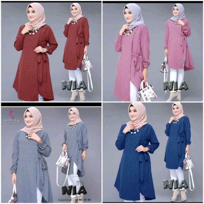 TUNIK CRINKLE NIA ATASAN WANITA TERMURAH