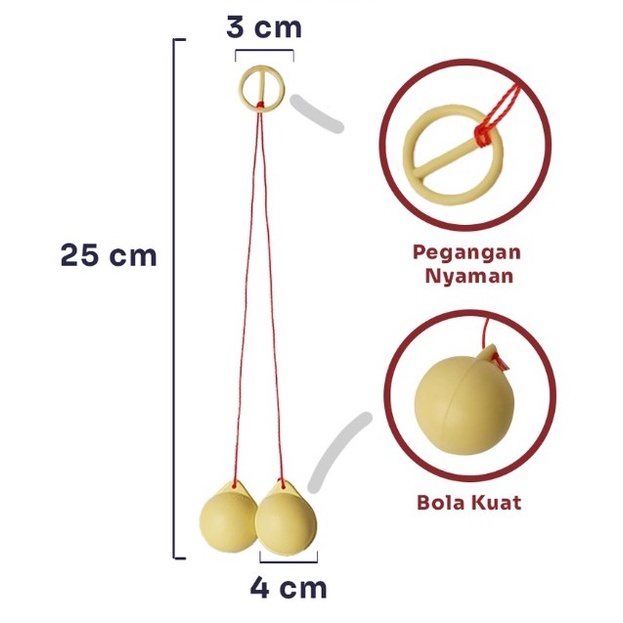 Mainan Edukasi Anak Lato Lato / Tok Tok / Tek Tek