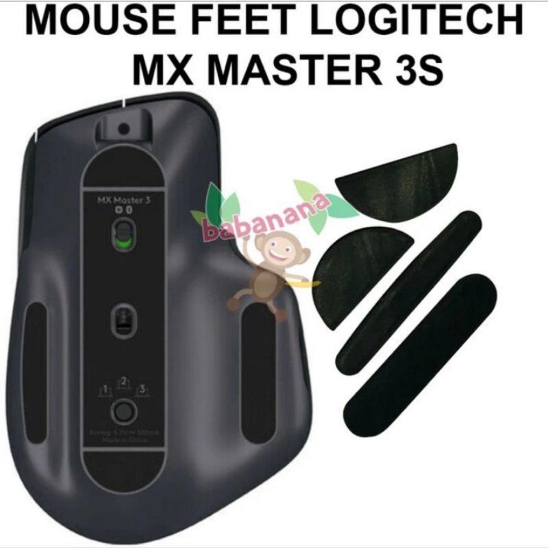 Mouse feet Logitech mx master 3S alas rubber replacement pengganti