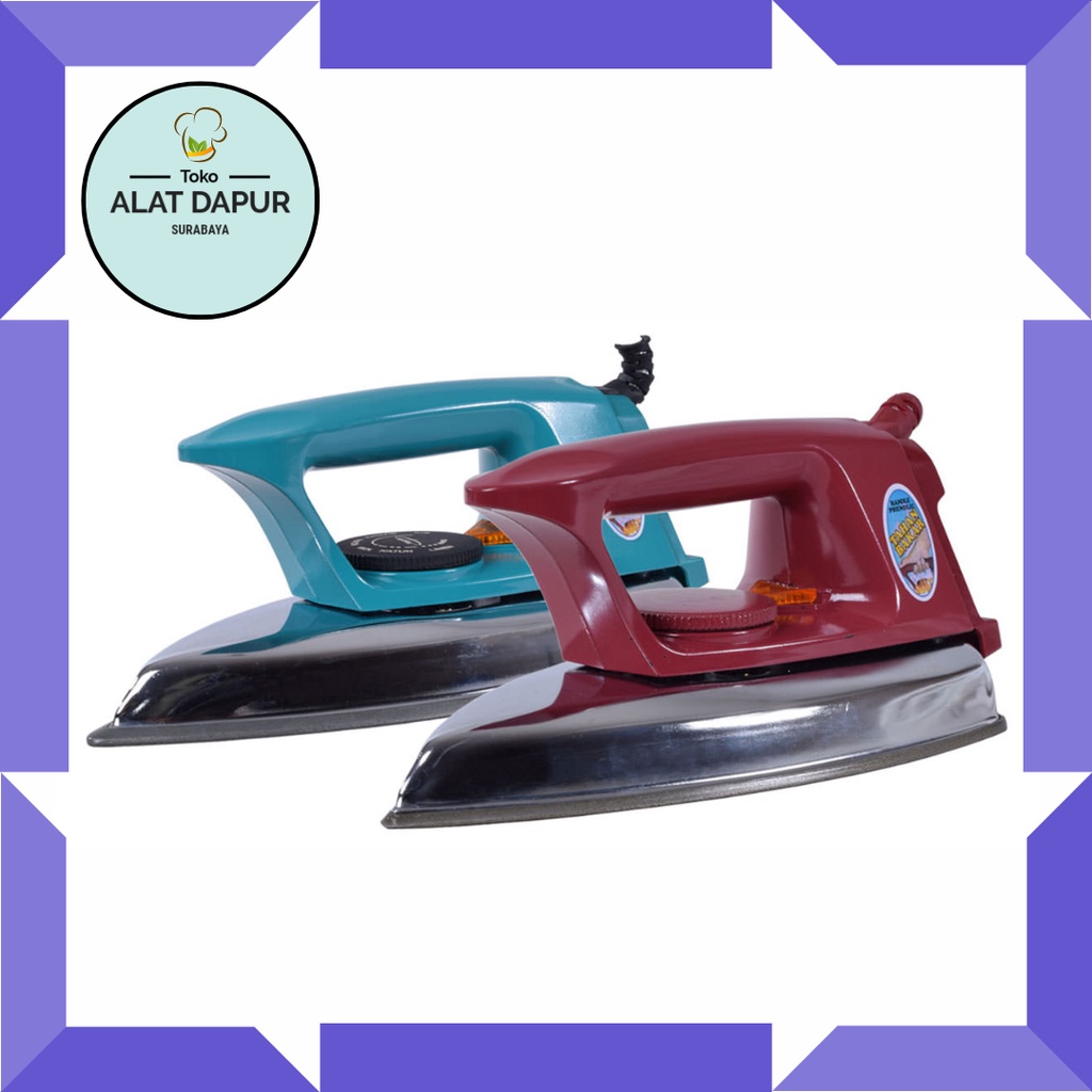 Maspion Setrika Listrik HA 120 HA120 Dry Iron Anti Lengket