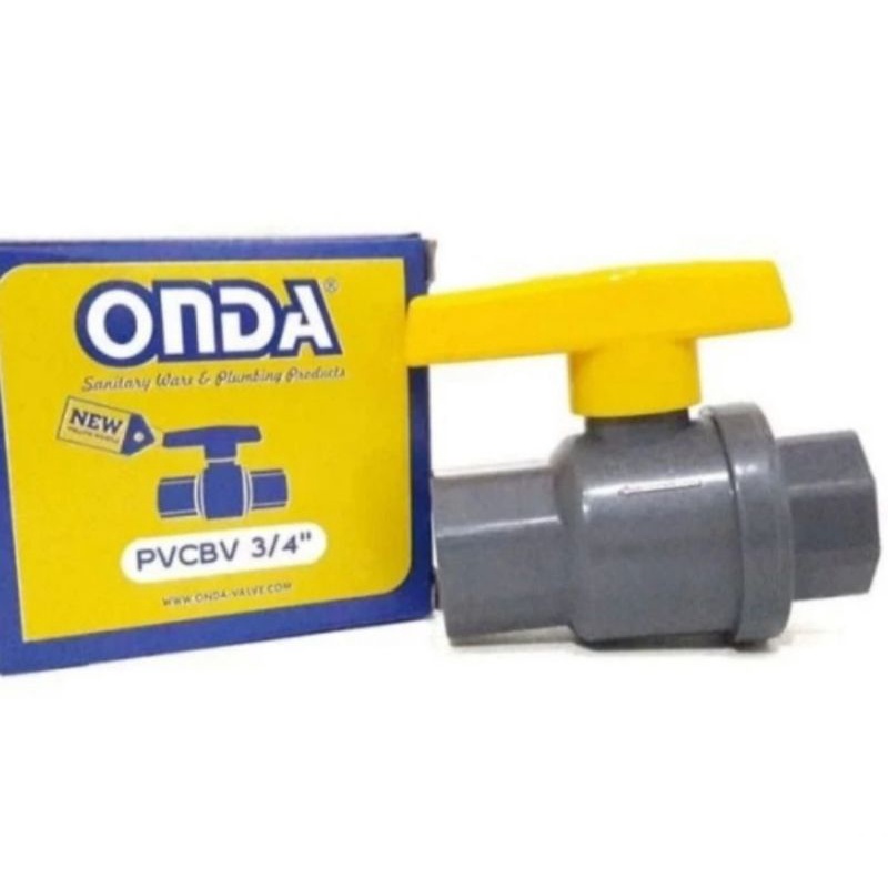 Ballvalve pvc onda 3/4,ball valve onda pvc 3/4,stopkran onda pvc 3/4