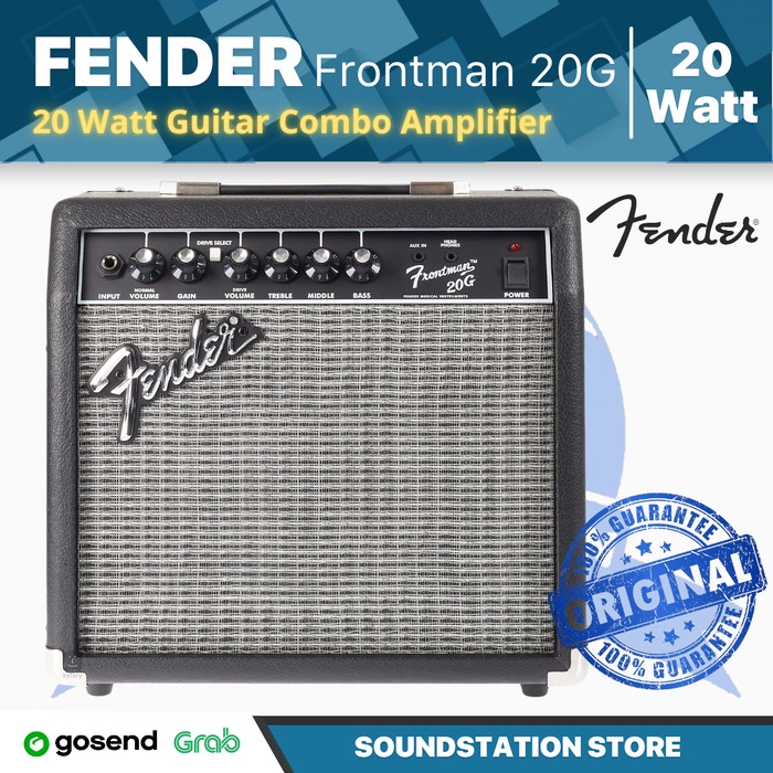 Jual Fender Frontman 20G 20 Watt Combo Guitar Amplifier | Ampli Gitar ...